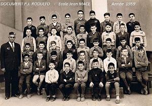ECOLE JEAN  MACE GARCONS 1959
